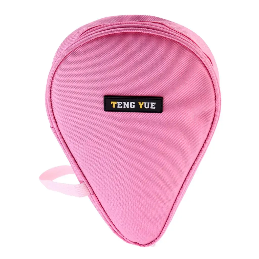 Table Tennis Racket Bag Waterproof Pong Paddle Bat Pouch with Ball Case