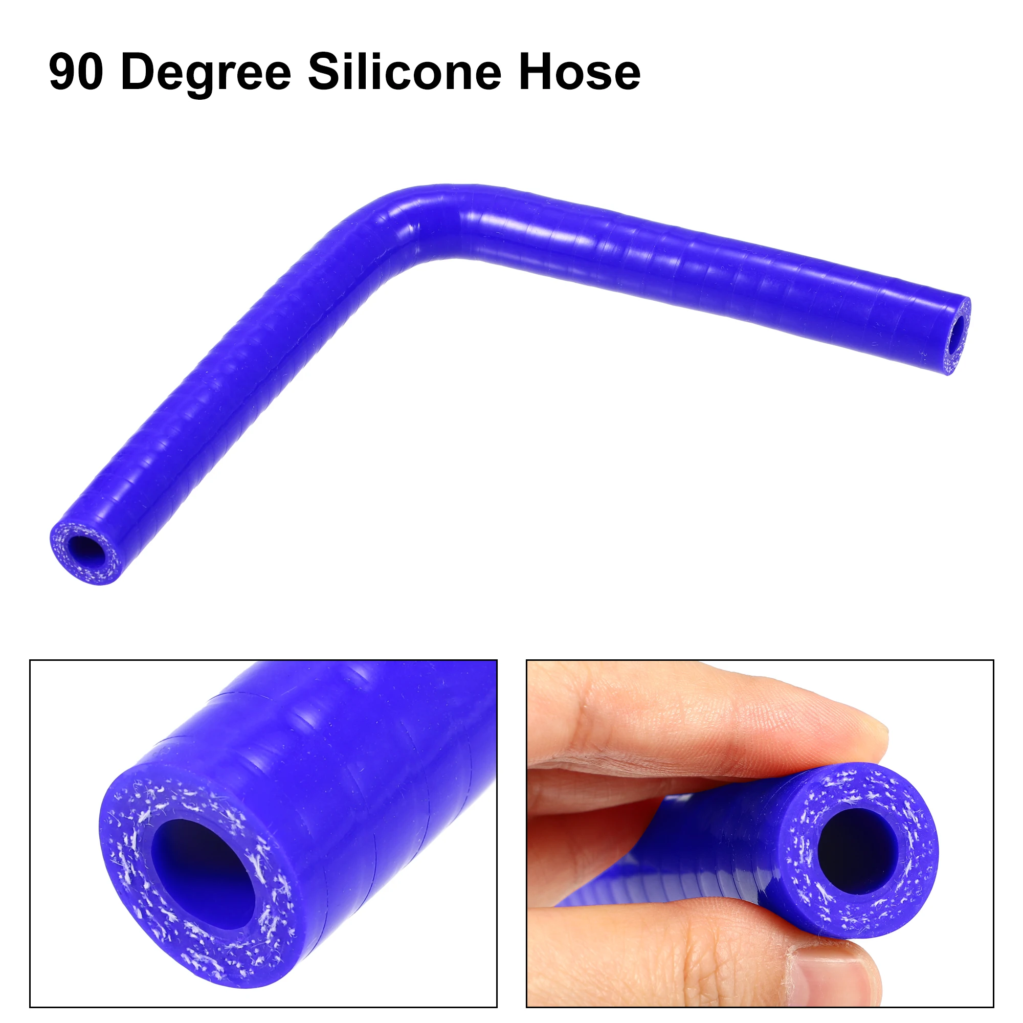 UXCELL 90 Degree 9.5/11/13/16/19/22/25/28/32/35/40/45/48/54MM Elbow Silicone Hose Coupler Intercooler Tube 150*150MM Blue silicone hose silicone hose connector