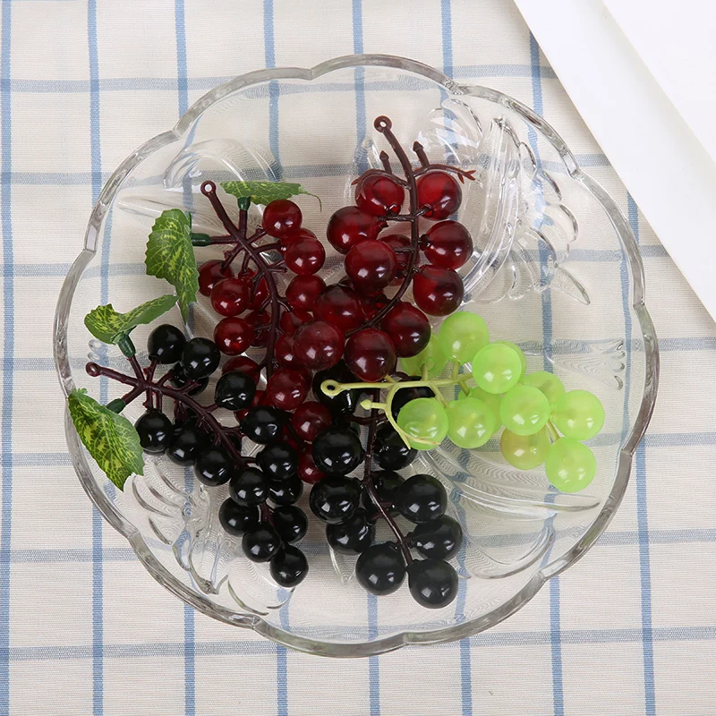Black Red Green Artificial Grapes Wedding Birthday Party Supplies Artificial Fruits Home Garden Decoration 2M Grapes Vine Rattan artificial fruits and vegetables,artificial grapes