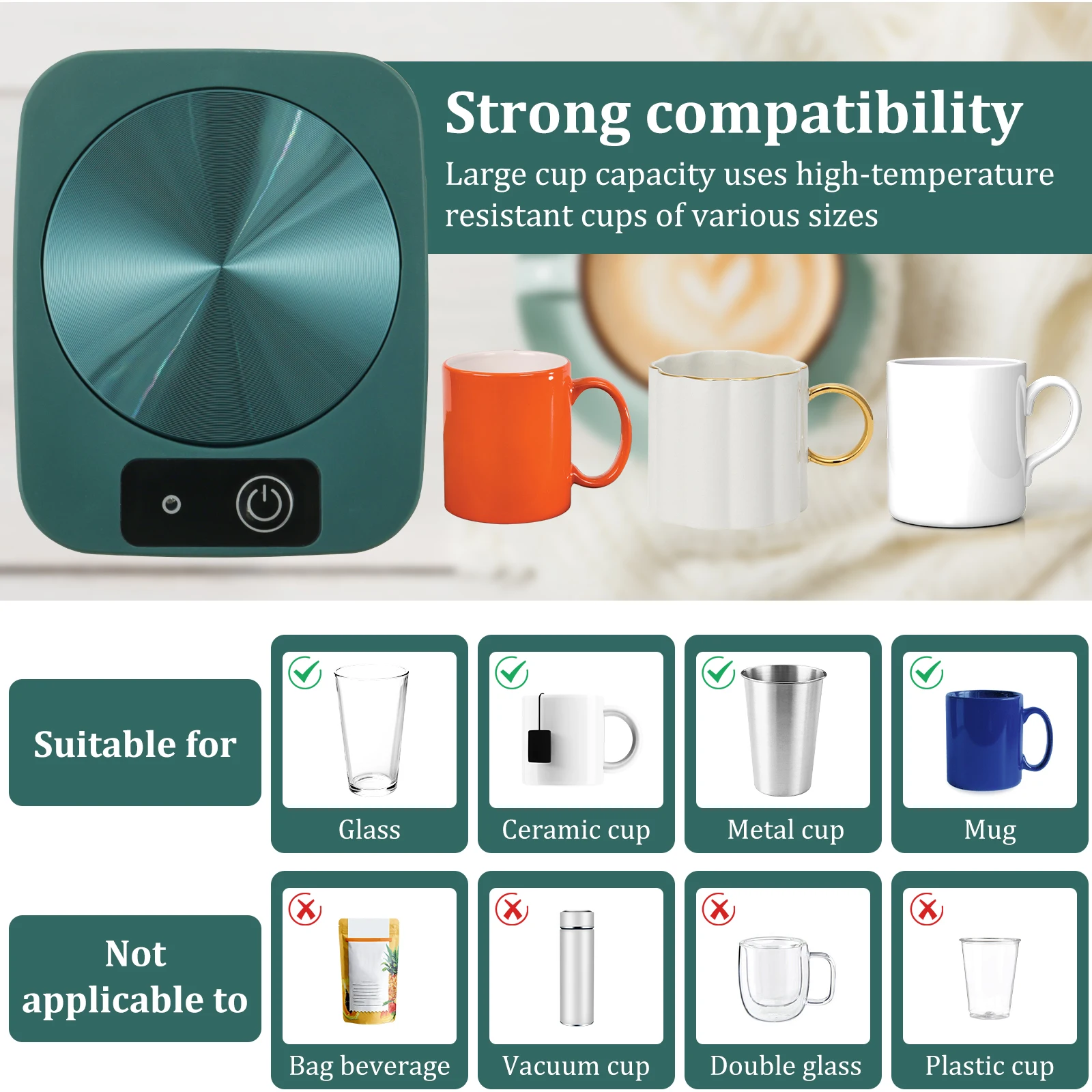 Electric Mug Warmer: Cozy Cup Coaster