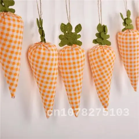 

Easter Carrot Ornaments, Non Woven Simulation Carrot Pendant, Home Hanging Decor, Spring Party Decor, Baby Shower
