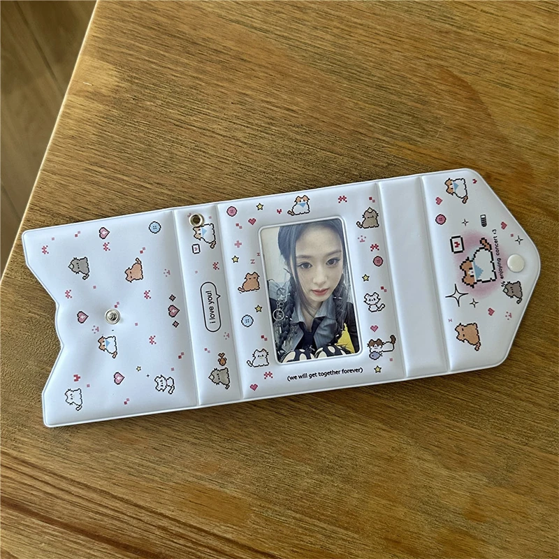 3인치 40슬롯 포토카드 카드 홀더 K팝 바인더 아이돌 엽서 로모 카드 포토앨범 수집가 카드 바인더 포토카드