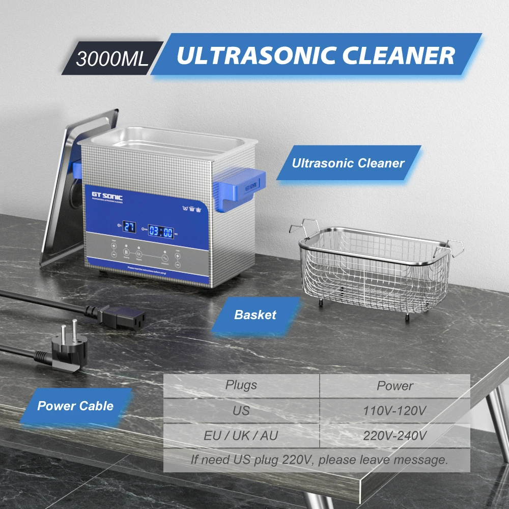 GTSONIC Ultrasonic Cleaner - 2L to 27L Digital Ultrasound Bath with Big Sale Price Description Image.This Product Can Be Found With The Tag Names Digital ultrasonic cleaner 6l, Ultrasonic cleaning machine 3l, Ultrasonic cleaning machine 6l