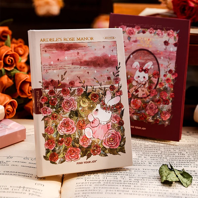 

A7 Exquisite Hand Ledger Notebook Creative Mini Girl's Small Notepad Diary Student's Use Kawaii Stationery Lake School Supplies
