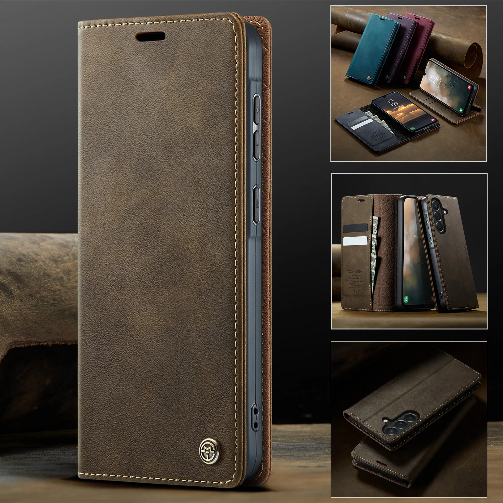 Luxurious Flip Leather Wallet Phone Case