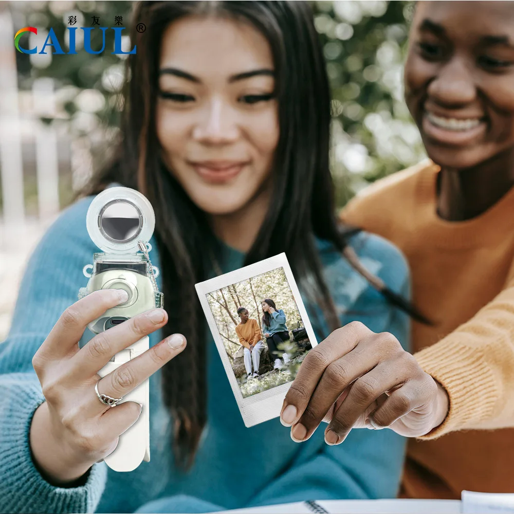 For Fuji Camera Instax Pal Crystal Case Anti-Scratch Anti-Fall Pal Set with Self-Shooting Mirror Transparent Protective Shell