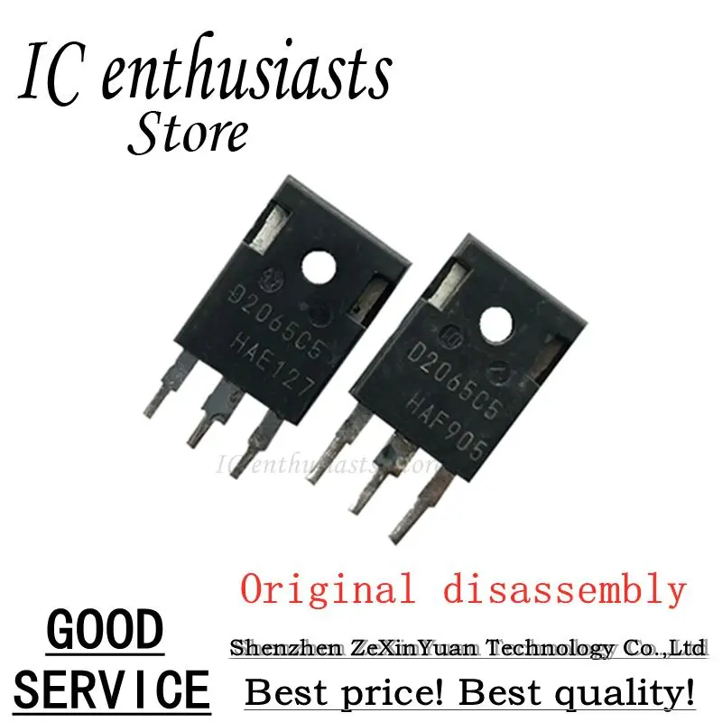 

5 шт. 10 шт. IDW20G65C5 D2065C5 20A650V TO-247 оригинальная разборка