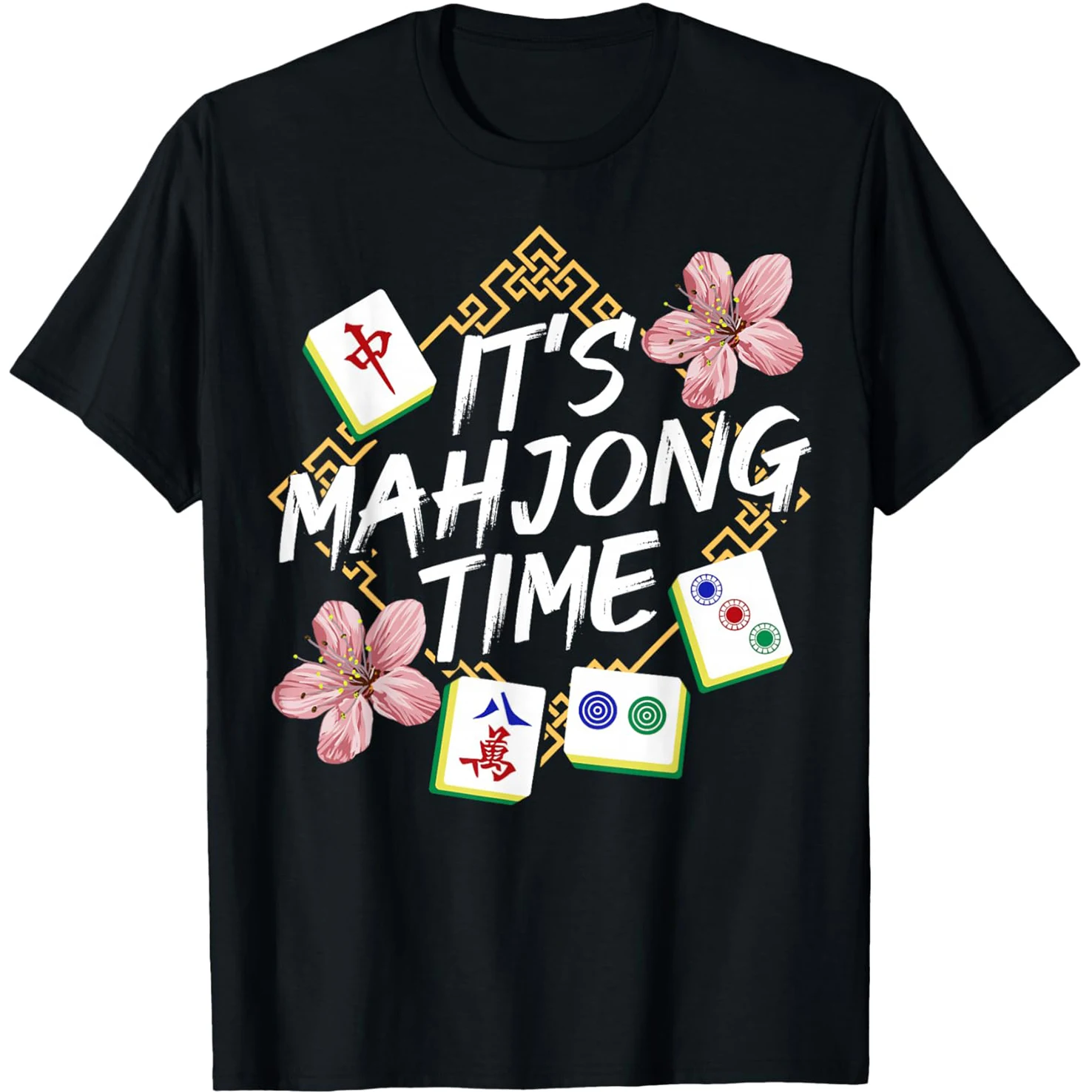 Chinesischer Mahjong-Spieler, lustiger Spieler, der gerne Spiele spielt, T-Shirts, Humor, Streetwear, T-Shirt, kurzärmelig, Unisex, lockere Kleidung