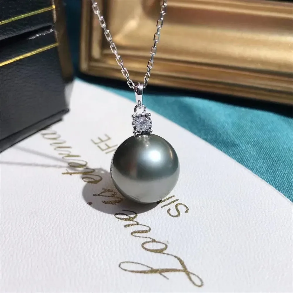 

Жемчужные аксессуары «сделай сам», подвеска из золота G18K, пустой держатель, жемчужное ожерелье с бриллиантами, подвеска, подходит для бусин 10-13 мм, G183