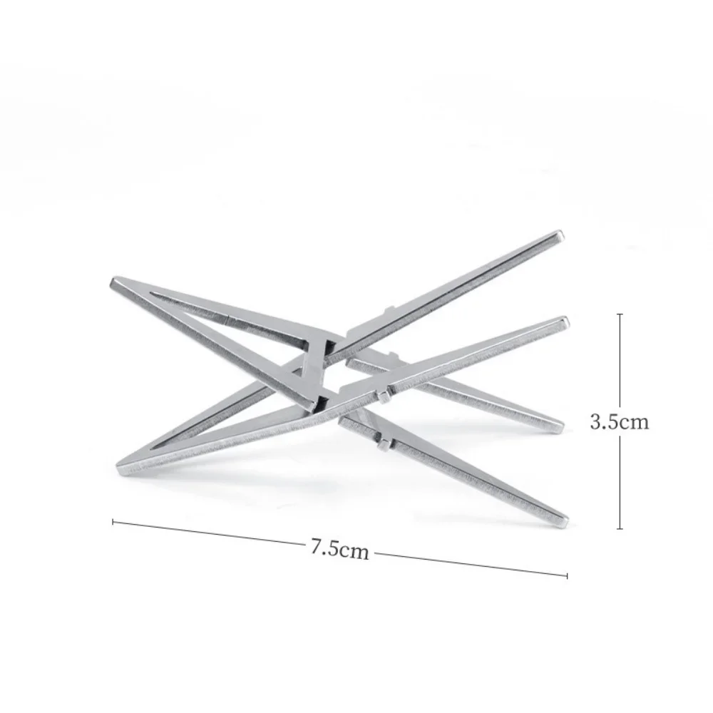 Outdoor Alcohol Stove Internal Bracket Stainless Steel Portable Detachable Four-corner Kettle Bracket Camping Accessories Tool camping stove accessories