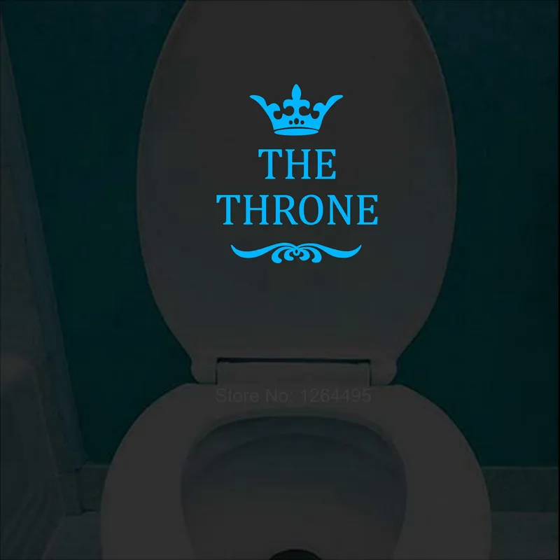 Funny Toilet Wall Stickers Glow in the Dark Bathroom Decoration Accessories Luminous Sticker glow in the dark stickers,wall stickers,toilet stickers,self adhesive wall stickers,vinyl stickers,vinyl wall stickers,self adhesive stickers,chalkboard wall stickers,chalkboard stickers