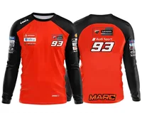 2025 New Men's and Women's Limited Edition Outdoor Sports Marc M Í Rquez Salute Design Quick Drying Leisure Retro Racing T-shirt 1