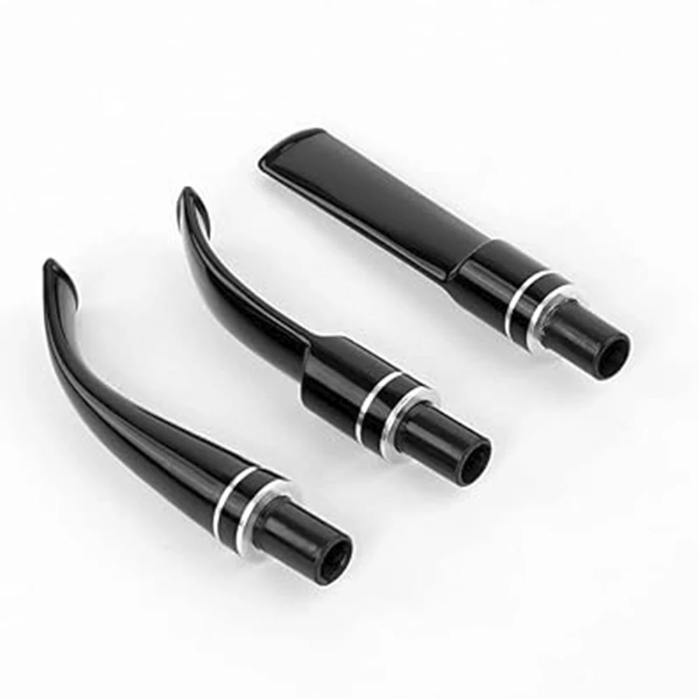 Tobacco pipe mouthpiece 9mm pipe channel Silver double stripe Tenon outer diameter 10.3mm Acrylic Pipe stem outer diameter 16mm smoking accessories tobacco pipe tobacco smoking accessories herb smoking pipe smoking pipe