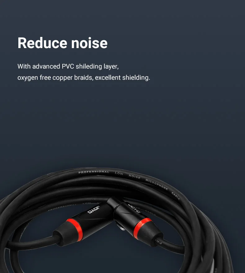 CM-28 High-end XLR Audio Cable 20ft XLR Male to XLR Female Low Noise PVC Shiledi