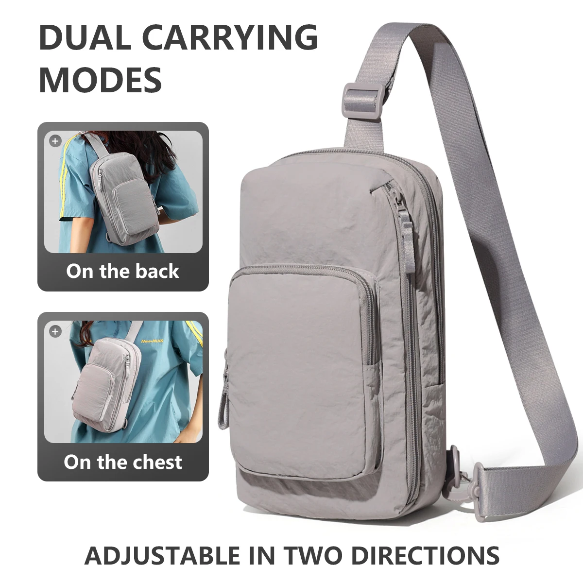 Multifunctional Chest Bag for Men 2025 New Official Outdoor Leisure Lightweight Small Shoulder Crossbody Bag for Female Couples Hiking Sports and Cycling