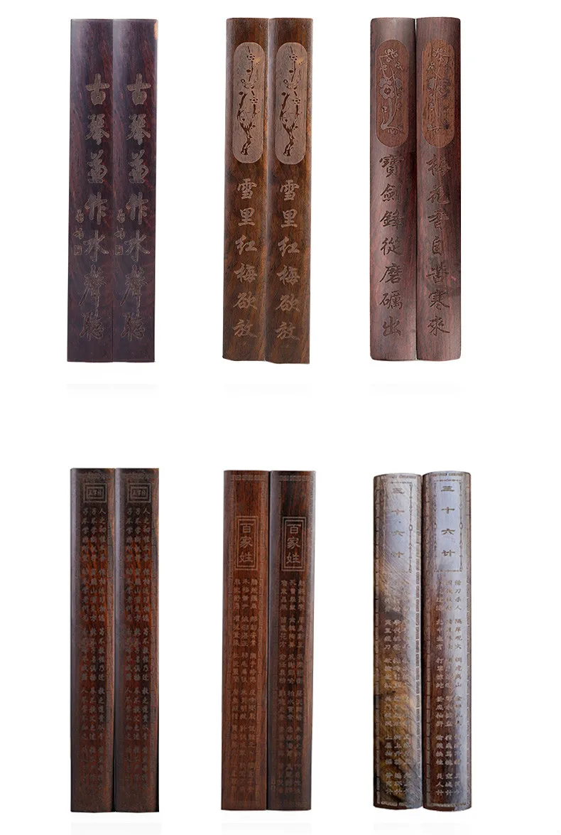 Chinesischen Schriftzug Briefbeschwerer Holz Pinsel Malerei Kalligraphie Briefbeschwerer 19,8-30cm Sandelholz Pisa Papeles Papier Presse Prop – Detail 6