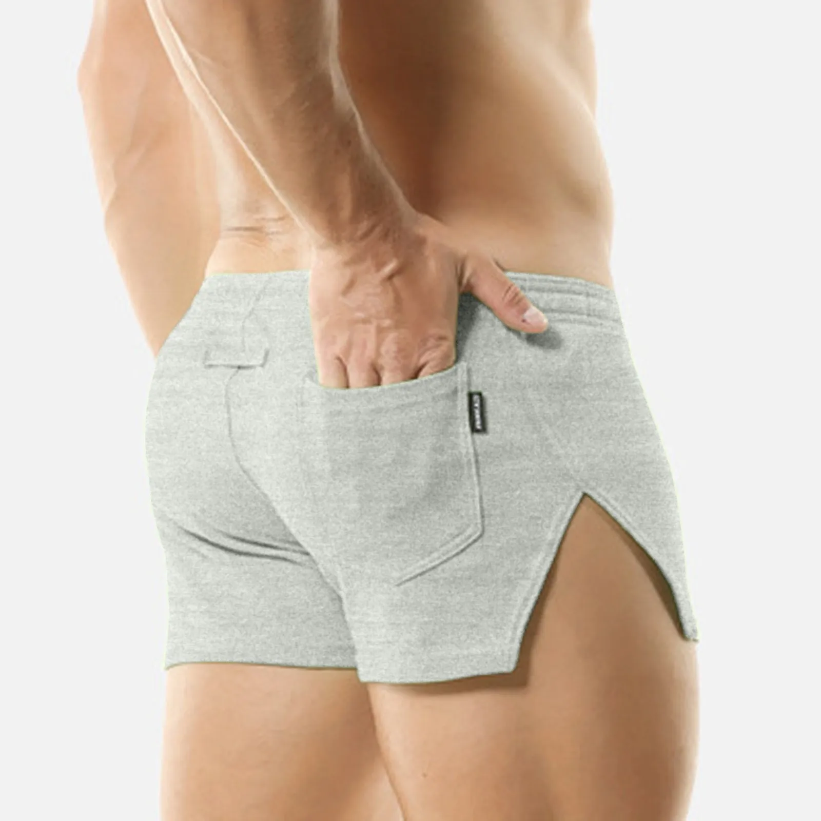Male Casual Pants Solid Color Trend Youth Summer Mens Sweatpants Fitness Running Shorts Summer Brand New Beach Pants 2