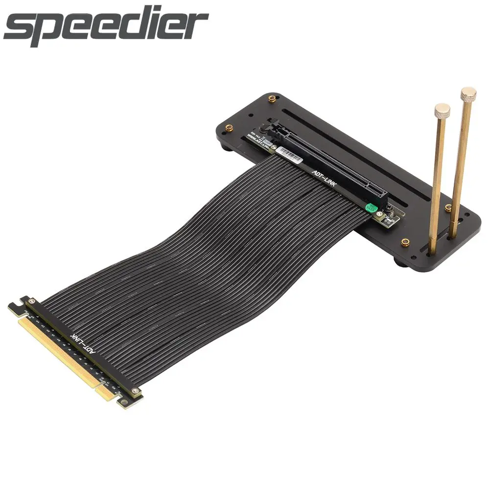 

ADT бренд PCI-E 3,0 X16 видеокарта вертикальный Монтажный кронштейн Удлинительный кабель набор графических карт кронштейн для ATX пк чехол охлаждение