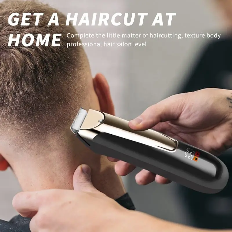 WAIKIL New Men's High Power Electric Hair clipper Oil Head Electric Pusher USB Charging Cordless Repair Machine Styling Tool 3
