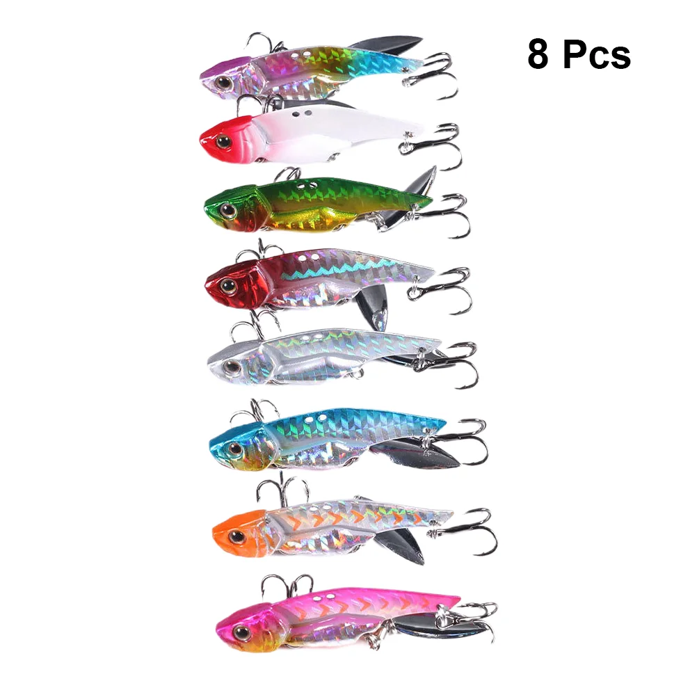 

8pcs Artificial Baits Practical Fishing Lures Portable Bionic Baits Life-Like Bait for Adults Outdoor Fishing