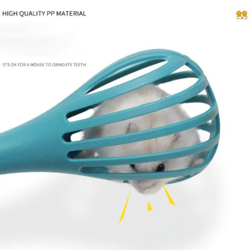 

PP Hamster Clip Hollow and Breathable Wear and Bite Resistant V-shaped Hamster Clamp Frosted Handle Material Safety