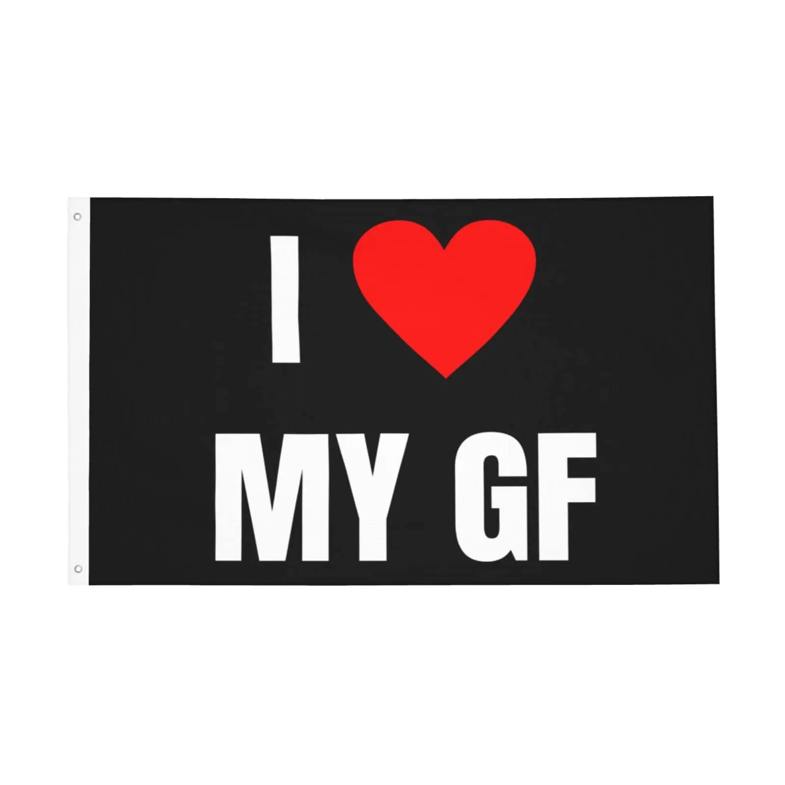 

Flagnshow 100% полиэстер I Love My GF Girl флажки в форме сердца