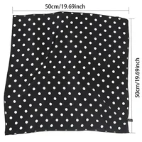 Fashion Dot Neck Scarf 50cm Square Handkerchief for Women Hair Band The New Year Gift Print Bandana Ladies Daily Accessories 2
