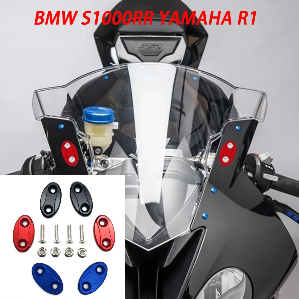 

Motorcycle Rearview Mirror Hole Cap Mirrors Eliminators Baffle Base Cover For S1000RR 2009-2019 YZF-R1 2009-2014 ZX-6R 2003-2004