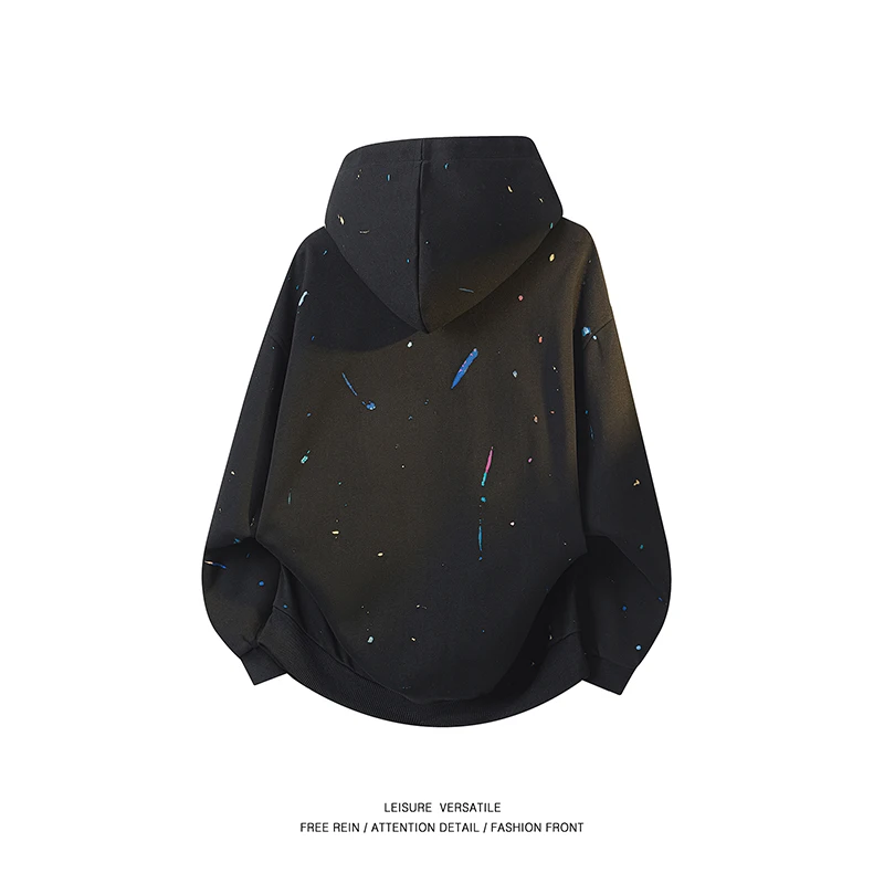 봄 가을 야외 레저 낚시 재킷 커플 패션 트렌드 컬러 블록 그래피티 고품질 야외 후드 가디건