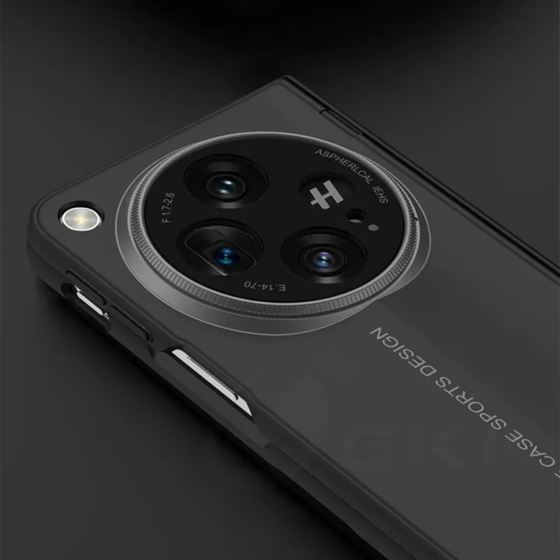 Magnetic Hinge Armor Blade Case with Outer Screen Glass and Anti-Knock Matte Cover