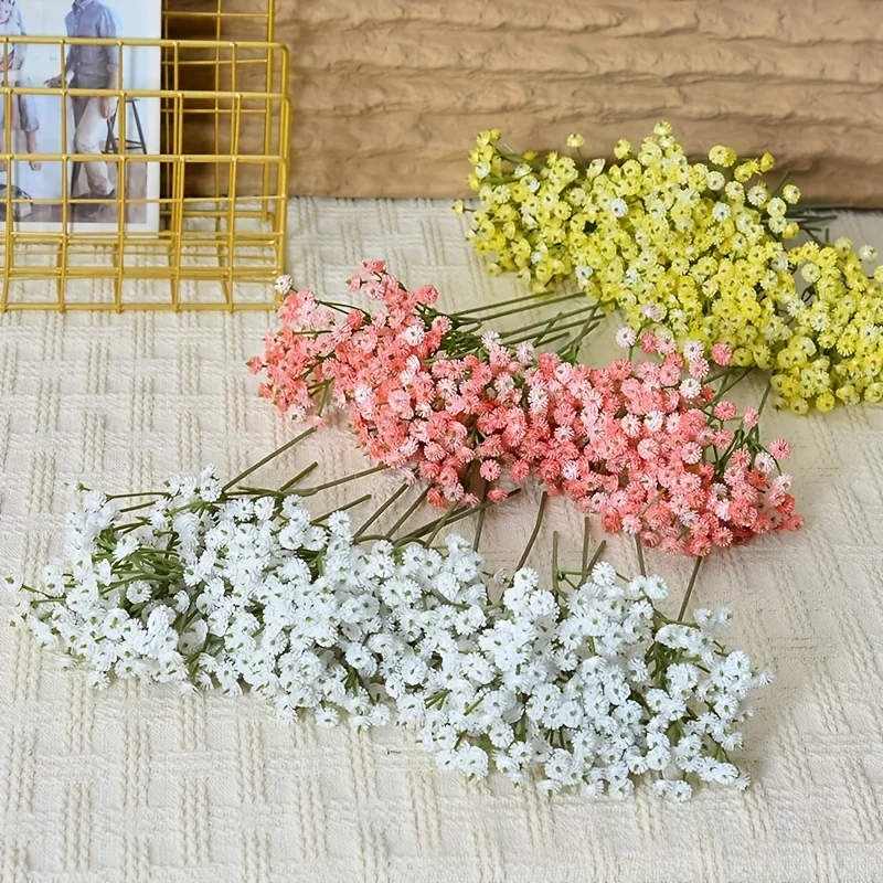 1pc 45 Flower Simulated Flower, Eternal Flower, Starry Sky, Single Fake Flower, Soft Rubber Flower, Wedding Hand-Held Flower