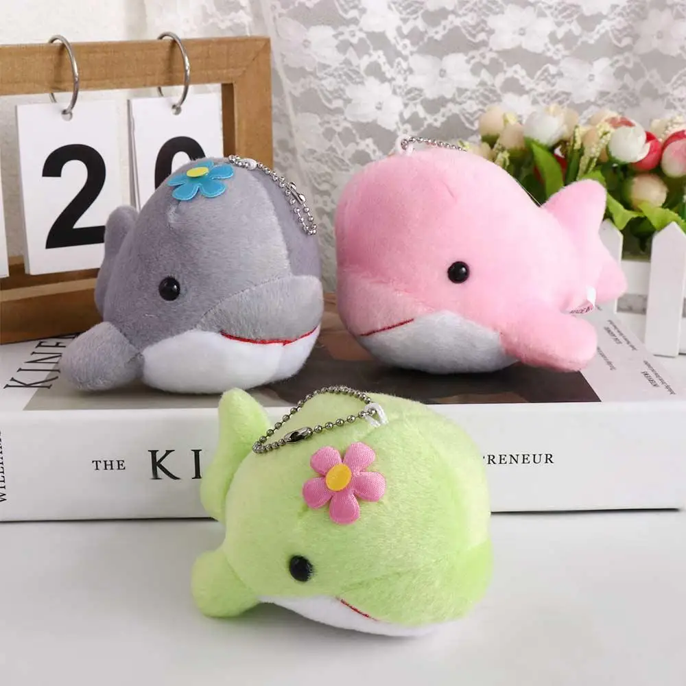 Soft   Backpack Pendant Animal  Bag Charm Stuffed  Whale  Pendant Keychain Keyring Whale