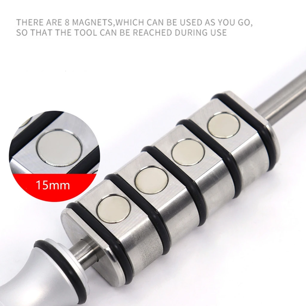 Hochfester magnetischer Dellenabzieher, ergonomisches magnetisches Auto-Dellenreparaturwerkzeug, 44 cm, für Auto-Eigener und Reparaturbegeisterte – Detail 9