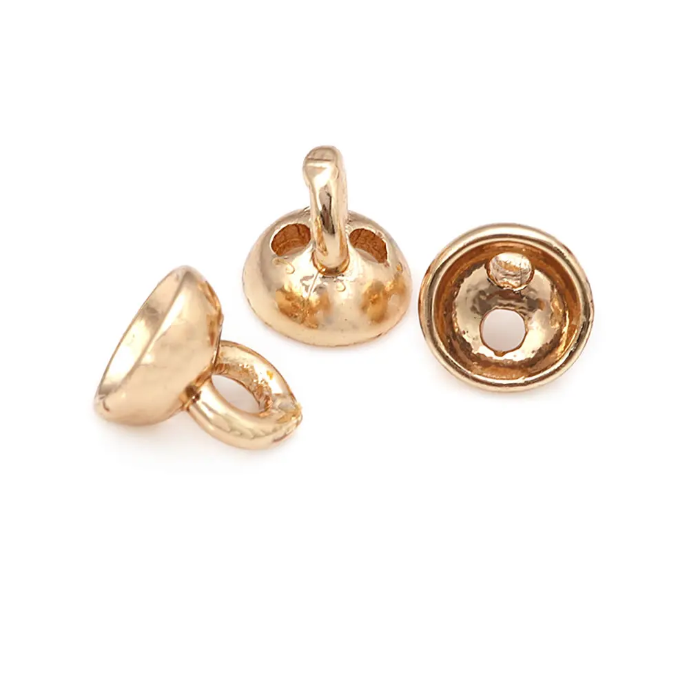 30 Uds., 4MM, 6MM, 18K, Color dorado, latón, cuerda de cuero, alambre, tapas de borlas, collar, accesorios de joyería Diy, sitio web oficial Rosediy - details 7