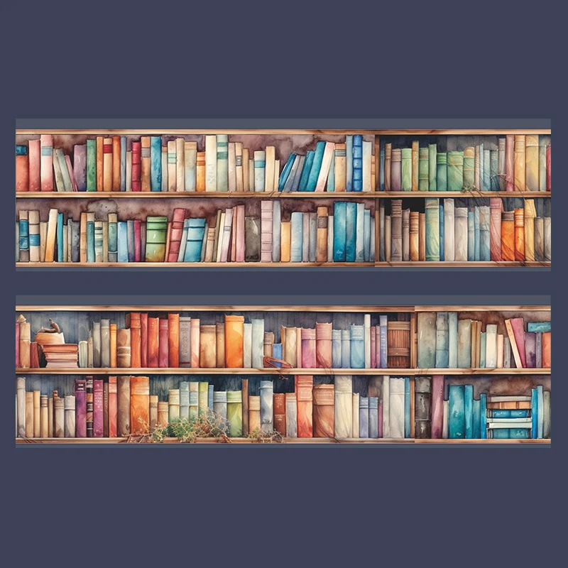 Mr Paper, 6 verschiedene PET-Klebebandaufkleber mit Leselandschaften, Kawaii, niedliche Schreibwaren, Dekoration, Geschenke für Handbücher – Detail 8
