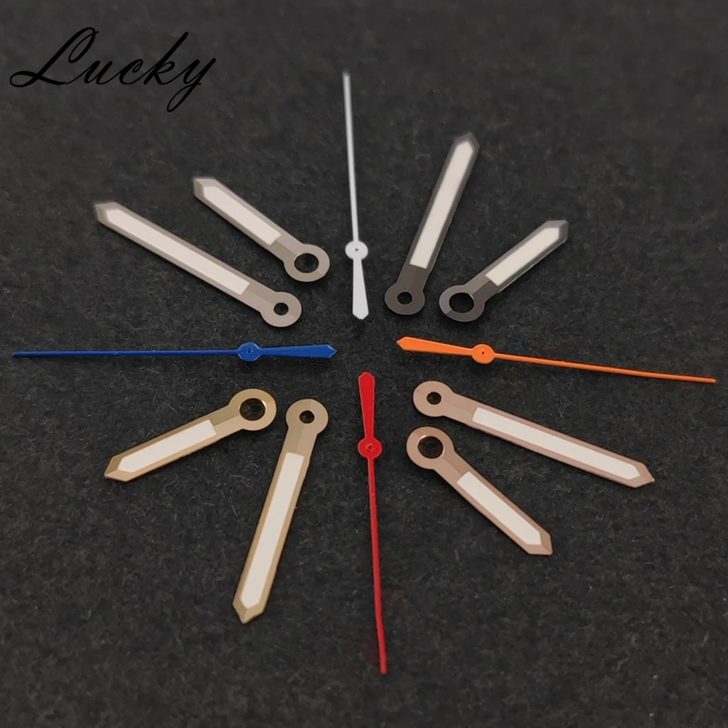 High Quality Silver & Gold Luminous Watch Hands with Green Glow