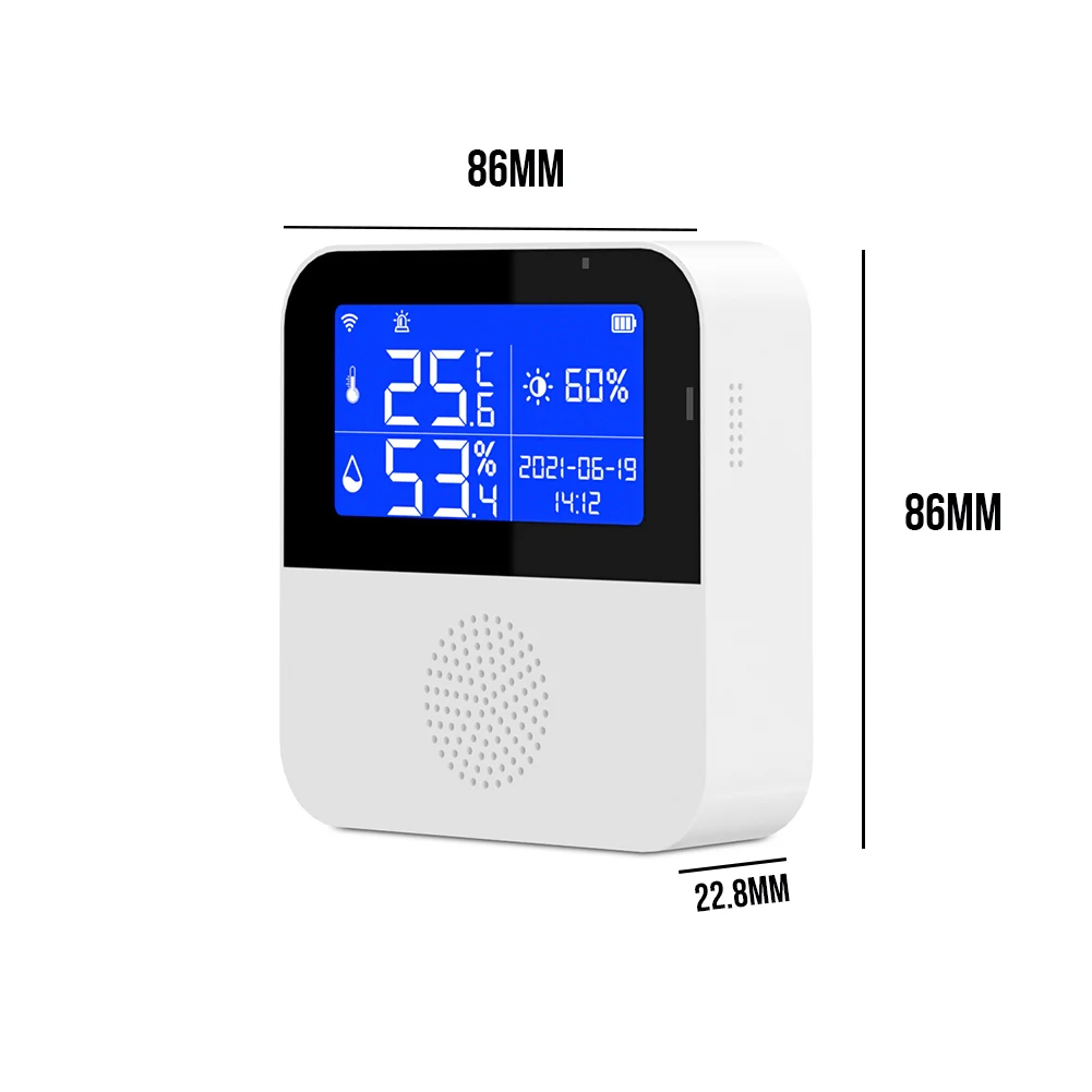Tuya Wifi Temperature Humidity Sensor Smart Safety Home Indoor Outdoor Hygrometer Monitoring Detector For Plants Aquarium Winery temperature humidity sensor temperature humidity meter