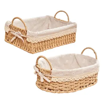 Woven Storage Basket Organizer 1