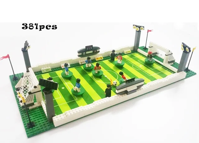 Boy's Toy Football Field Inserting Building Blocks, Boy Sports Series, Children's Small Particle Puzzle Assembling Toys 2