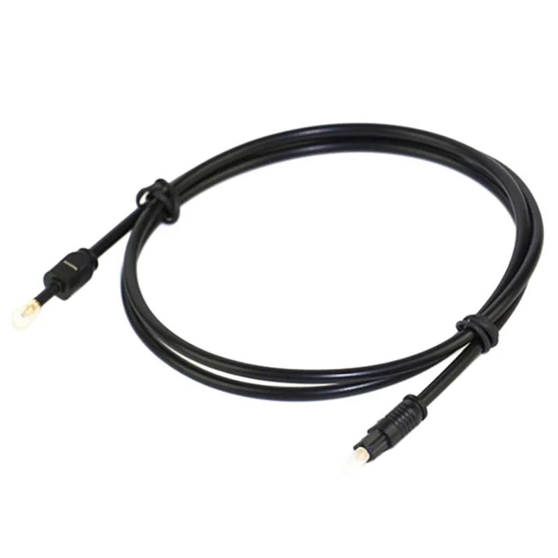 3.5mm Mini Toslink To Toslink Cable Digital Optical Audio Connector Adapter Cable 1.5m