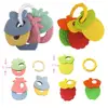 Fruit Macaroon Teether Teething toys for teething babies Easy to grip Food-grade silicone Anti-Swallowing design 3