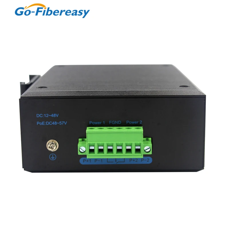 Gigabit Industrial PoE Switch 8Port L2+ Managed Support IEEE802.1ad Q-in-Q VLAN Stacking Robust IP40 Aluminum Ethernet Switch