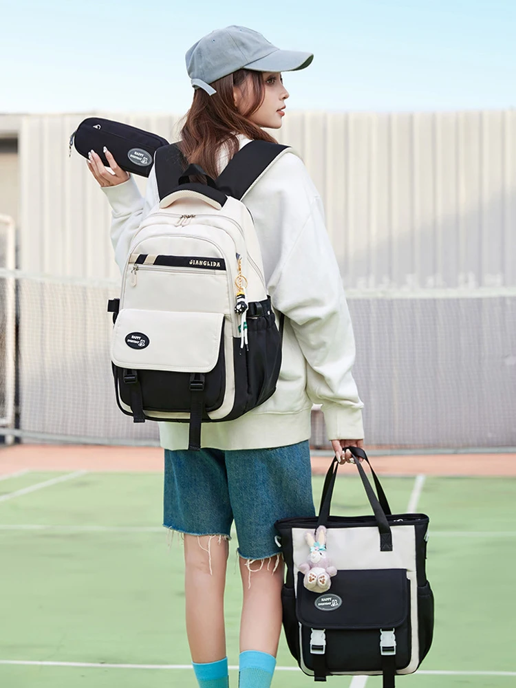 Schoolbag & Satchel Waterproof Backpack 3 Piece Set with Large Capacity, Suitable for Lightweight Primary School Students