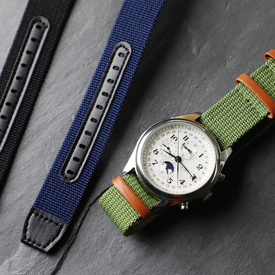 20Mm 22Mm Nylon Canvas Zulu Nato Cinturino Per Orologio Per Omega Rolex Citizen Cinturino Lungo Seiko Tudor Iwc Hamilton Samsung Band