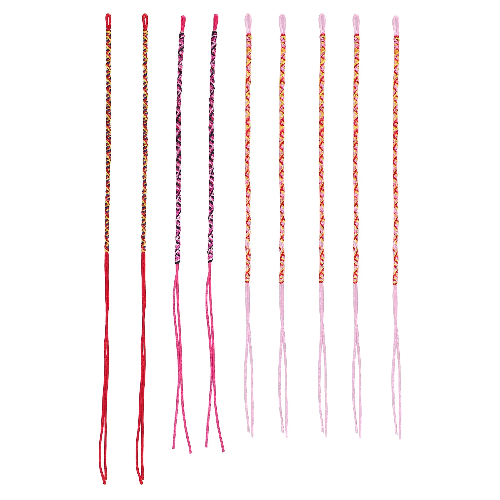 

9Pcs Bracelets Wire Braid Handmade Ethnic Multicolored 4