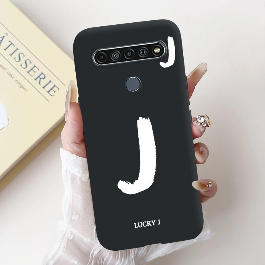 Cute Letters Cartoon Soft TPU Matte Phone Case Cover