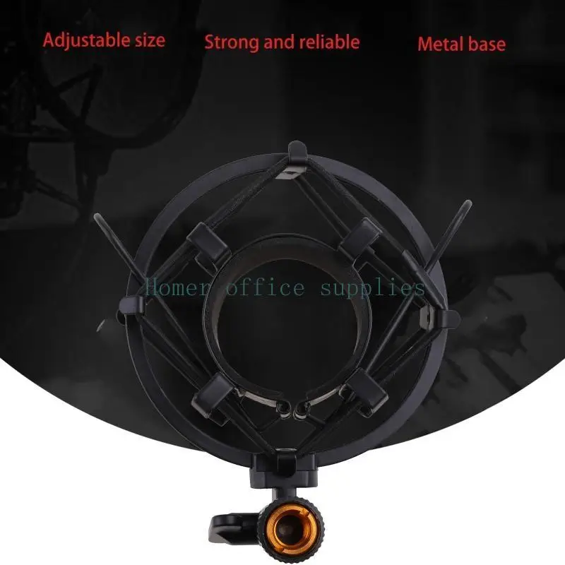 K43B 녹음 스튜디오 마이크 쇼크 마운트 라디오 스테이션 라이브 스트리밍 게임 방진 소음 은폐