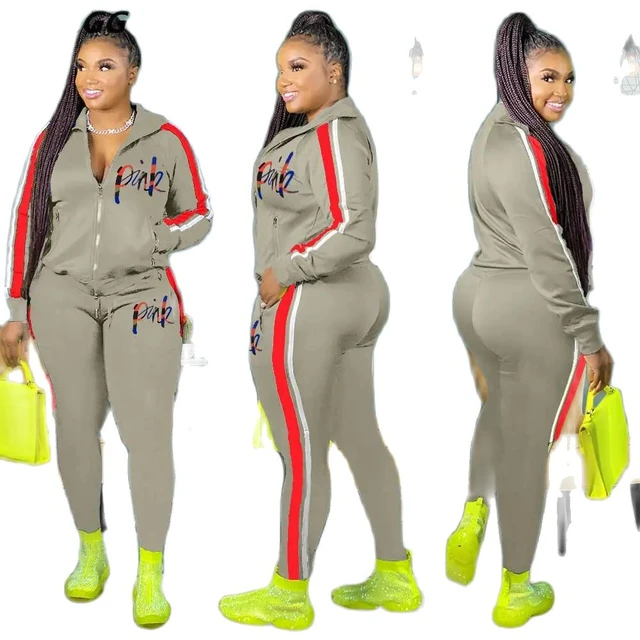 2 Piece Set Women Zipper Top And Pants Suits Matching Sets Sportswear  Sports Outfits Streetwear Clothing 2023 Spring Summer