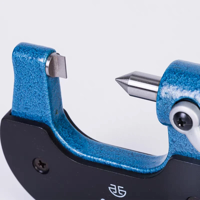 블레이드 콘 팁 기계식 외경 마이크로미터 얇은 시트 뾰족한 끝 크림핑 와이어 헤드 단면 평평한 작은 간격 깊이