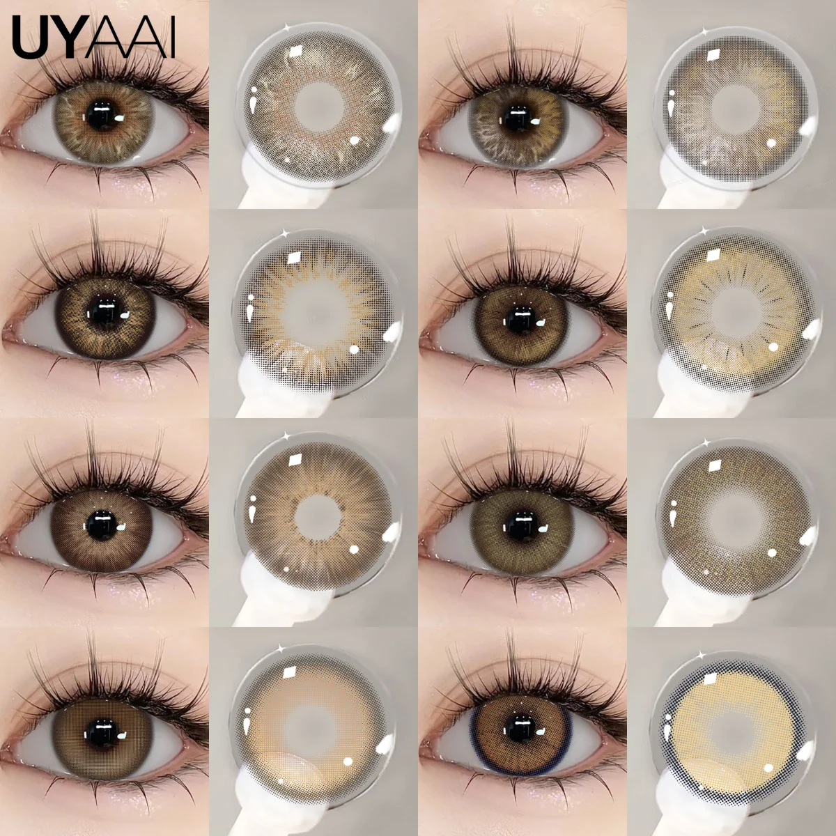 UYAAI Brown Series Color Contact Lenses - PATTAYA Edition for Natural Beauty and Realistic Look